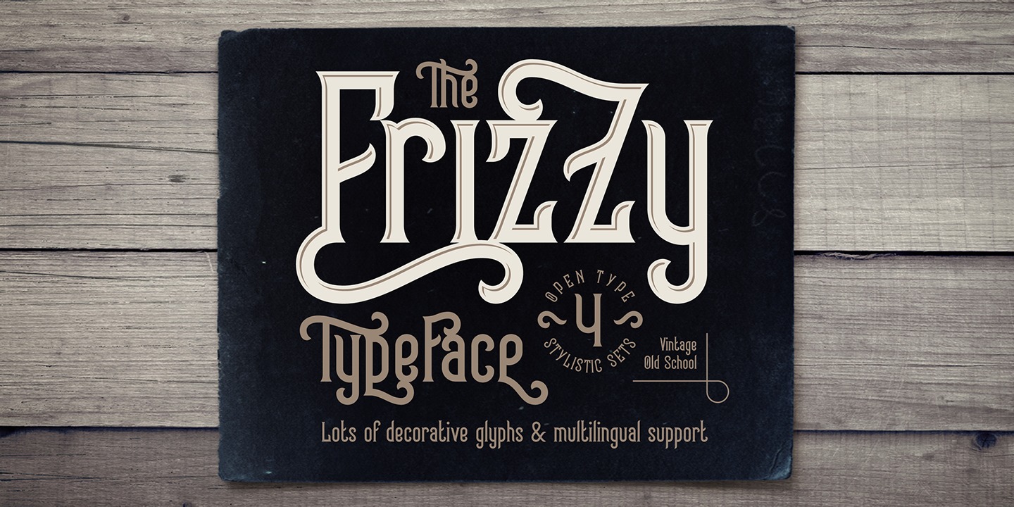 Frizzy Font preview